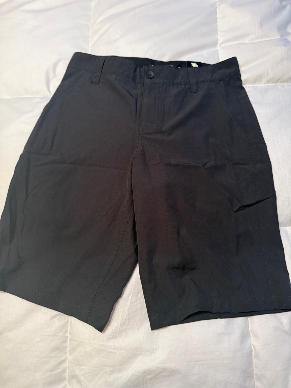 Tony Hawk Black Flat-Front Men's Shorts